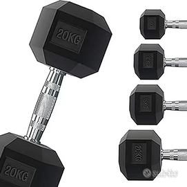 MANUBRI ESAGONALI PER PALESTRA E HOME GYM