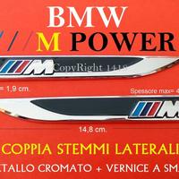 BMW M POWER Stemmi LATERALI FIANCATE emblema logo