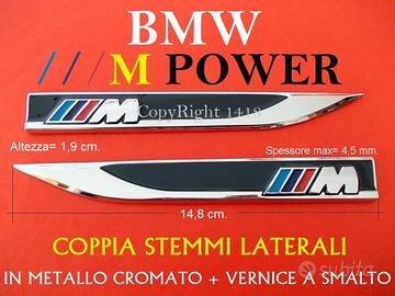 BMW M POWER Stemmi LATERALI FIANCATE emblema logo