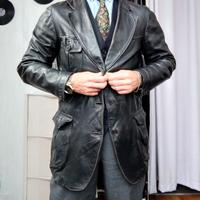 Vintage Leather Jacket  Giacca in Pelle  Uomo