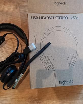 cuffie con microfono Logitech H650E NUOVE