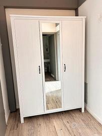 NUOVO ARMADIO A TRE ANTE A SPECCHIO IKEA +CONSEGNA