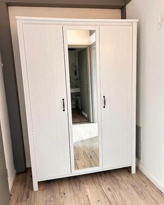 NUOVO ARMADIO A TRE ANTE A SPECCHIO IKEA +CONSEGNA