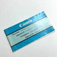 CANON FD Libretto Obiettivi Vintage '80