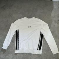 Felpa EA7 Emporio Armani bianca