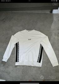 Felpa EA7 Emporio Armani bianca