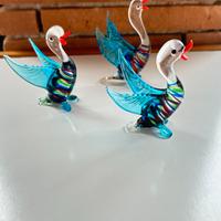 Oche vetro stile Murano blu