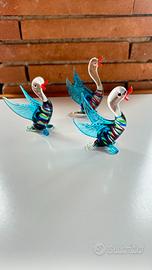 Oche vetro stile Murano blu