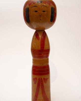 Kokeshi giapponese firmata Niiyama Hisashi -Shōwa