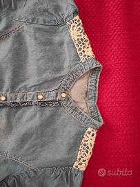 Camicetta in jeans età 8/10