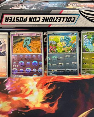 4 carte Pokémon luce nera: 1 pokeball + 1 master