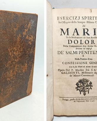 ESERCIZJ SPIRITUALI In Ossequio della... 1740