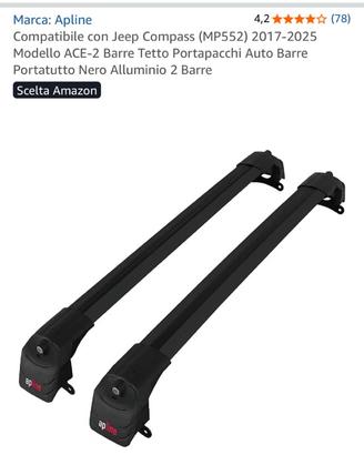 Barre portatutto Jeep Compass