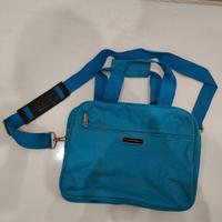 borsa azzurra pittarello 31x25 cm nuova