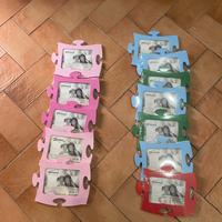 Cornice forma puzzle bambini tanti colori