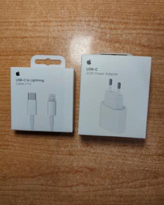 Kit Apple Caricatore 20W + Cavo Lightning Nuovo
