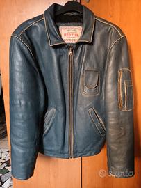 Giubotto biker RED TIPS in pelle