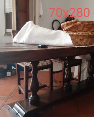 Antico Tavolo Fratino del 700 in noce massello