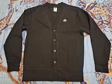 Cardigan in cotone colore nero Nike