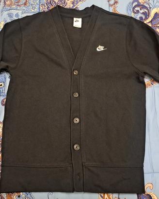 Cardigan in cotone colore nero Nike