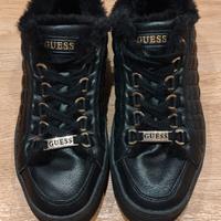 Sneakers GUESS TERRIA NERE con pelliccia