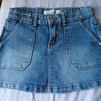 gonna bimba jeans taglia 5/6 anni 