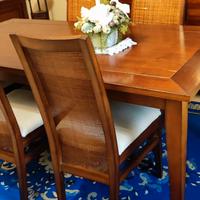 Tavolo 180 x 90 e 6 sedie IN LEGNO MASSELLO