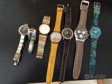 8 OROLOGI da polso, 1 da taschino e 1 da parete
