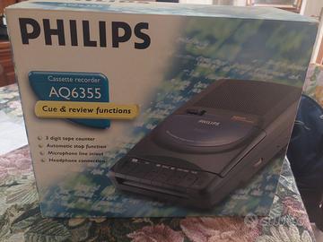 Registratore a cassette portatile vintage Philips