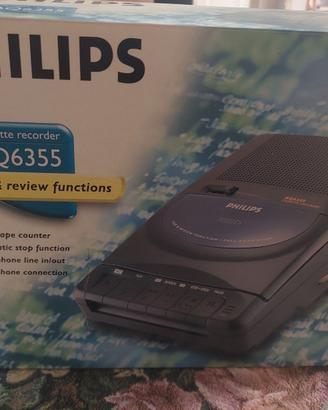 Registratore a cassette portatile vintage Philips