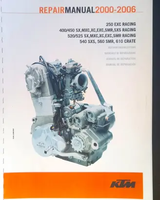 Manuale officina motore KTM 4T exc sx xc mxc