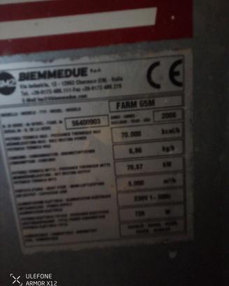 generatore aria calda per serre