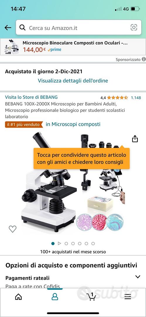 Microscopio - Fotografia In vendita a Macerata