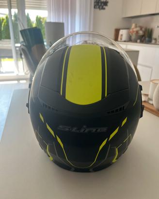 Casco S-Line S749 taglia S nero giallo grigio