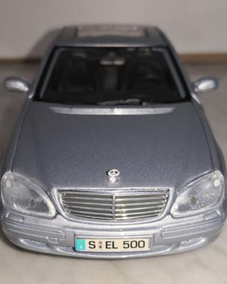MERCEDES-BENZ S-CLASS 1998 GREY MET, 1/26 MAISTO