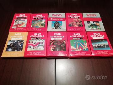 Atari 2600 compatibili 10 cartucce cassette giochi