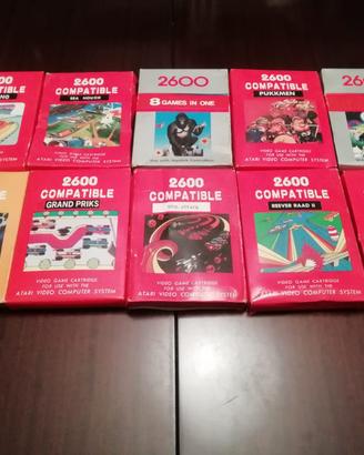 Atari 2600 compatibili 10 cartucce cassette giochi