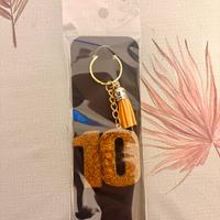 Portachiavi numero in resina