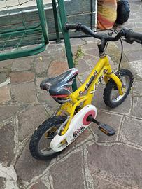 Bici gialla bambini