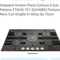 Hotpoint Ariston Piano Cottura A Gas Metano FTGHG