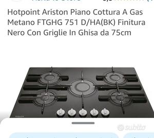 Hotpoint Ariston Piano Cottura A Gas Metano FTGHG