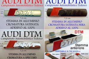 AUDI DTM Stemma Logo Laterale Posteriore Anteriore