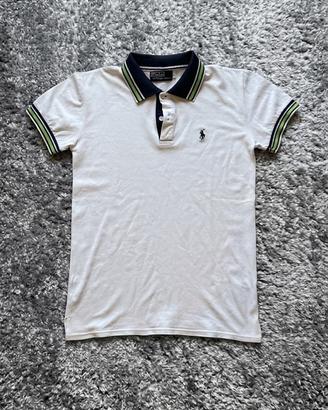 Polo Ralph  Lauren–White Heritage Lime & Navy
