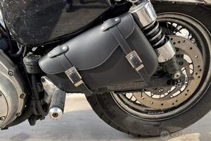 Borsa a forcellone in pelle Harley Sportster Sinis