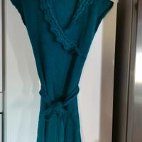 Abito invernale Sisley turchese donna o ragazza mi