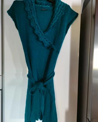 Abito invernale Sisley turchese donna o ragazza mi