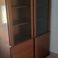 Mobile libreria con vetrine e cassettiera 