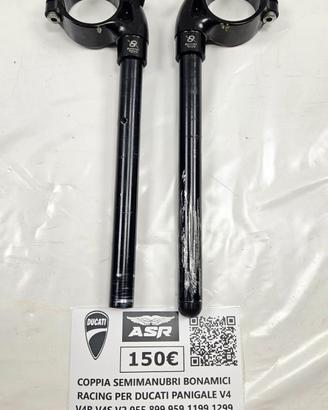 COPPIA DI SEMIMANUBRI BONAMICI RACING PER DUCATI P