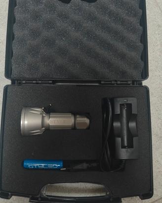 Torcia sub Led caricabatteria e batteria 