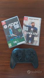 fc24 fifa 23 + pro controller per nintendo switch